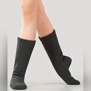 Slate Gray Women's Professional Dance/Ballet Slippers Warm-Up Boots Sz 38-39